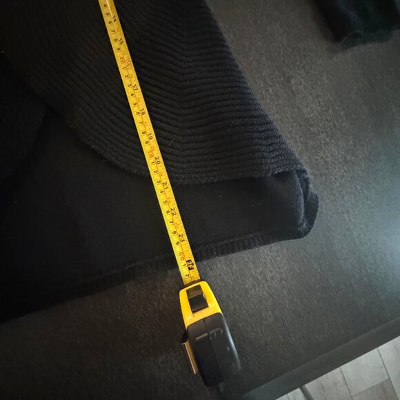 Chico's Black Open Front Cardigan Sweater Women's Cotton/Rayon Blend, Size 0 - Picture 6 of 7